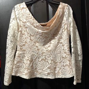 Off the shoulder lace top